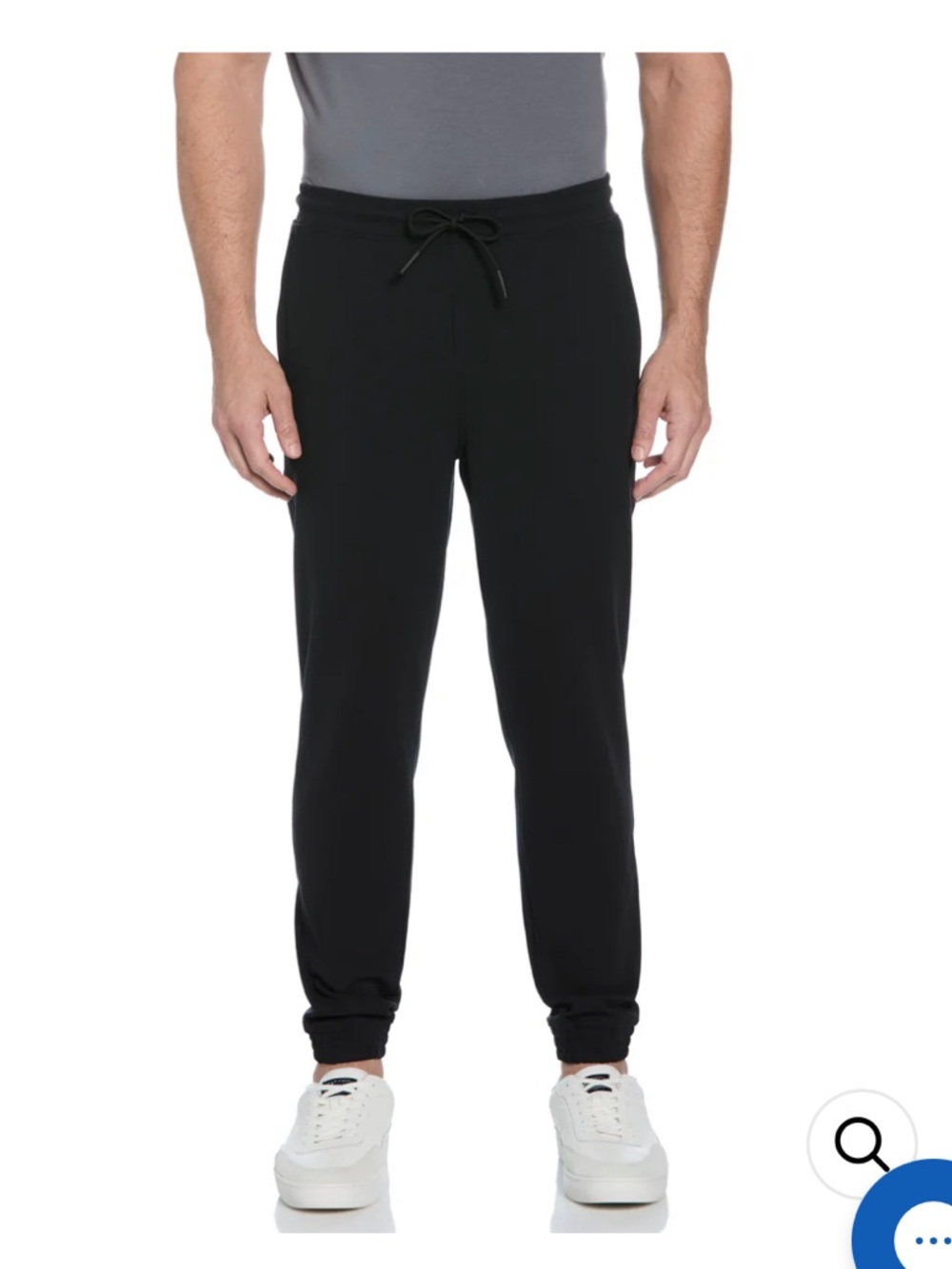 Original Penguin Men's Black Pull-On Joggers with Drawstring